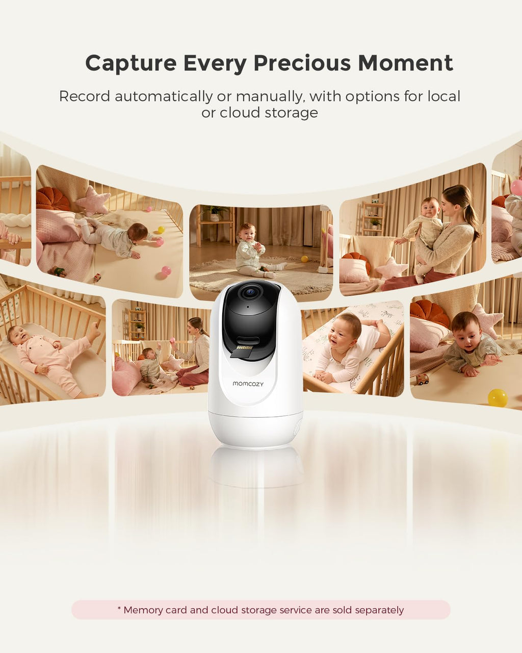 Smart WiFi Baby Monitor BM04 | 5" 1080P HD + 5000mAh Long Battery