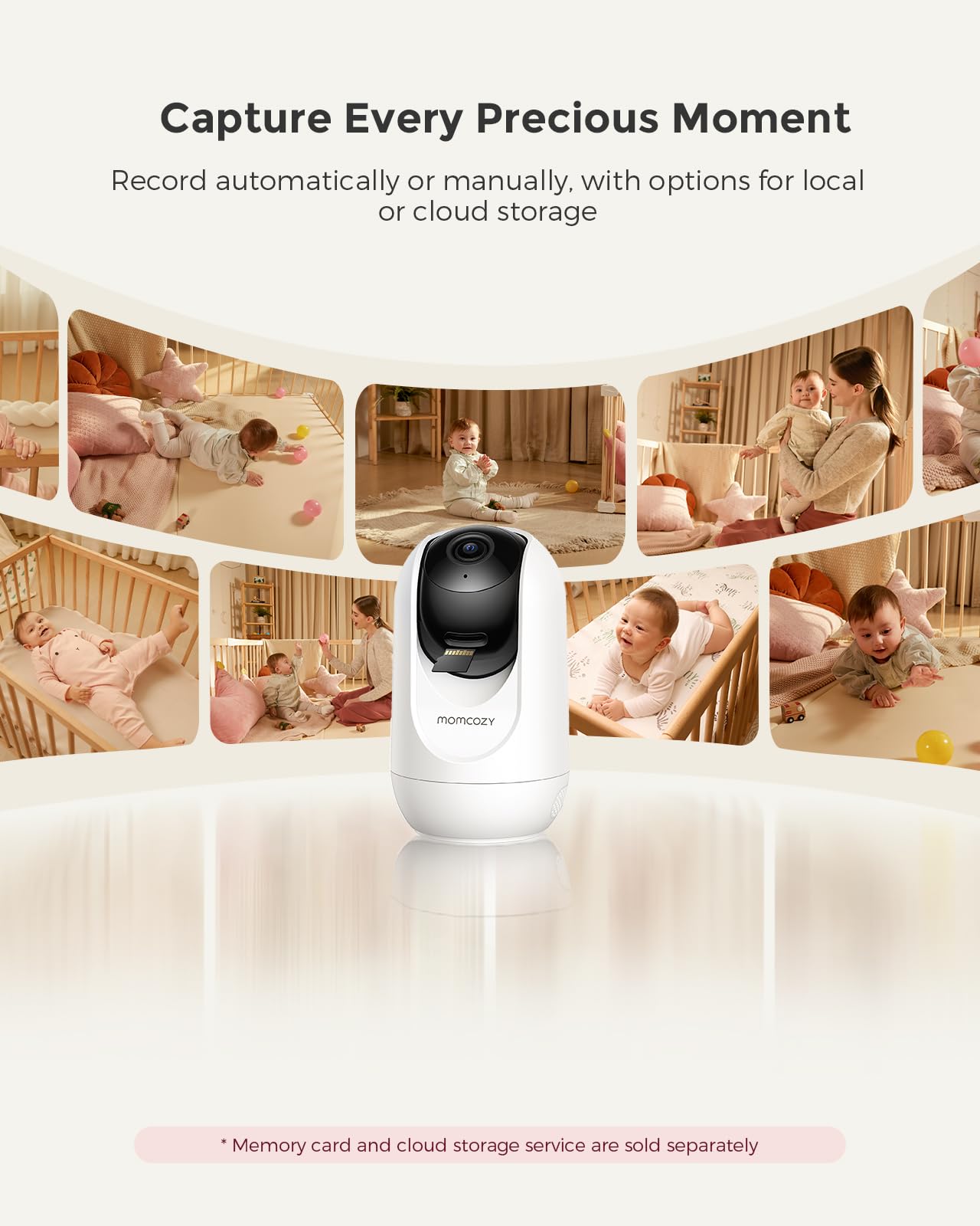 Smart WiFi Baby Monitor BM04 | 5" 1080P HD + 5000mAh Long Battery