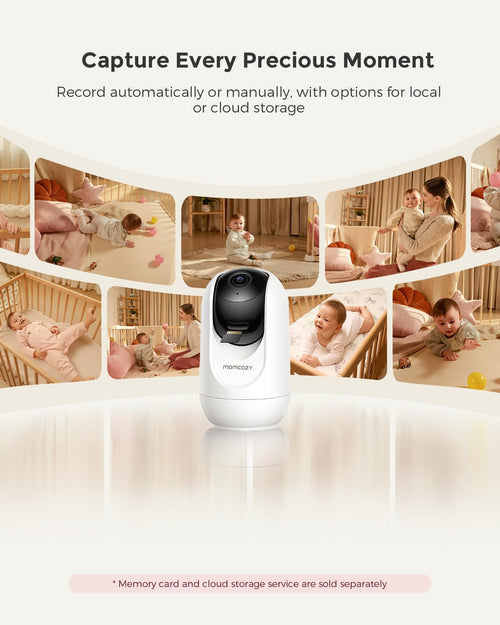 Smart WiFi Baby Monitor BM04 | 5" 1080P HD + 5000mAh Long Battery